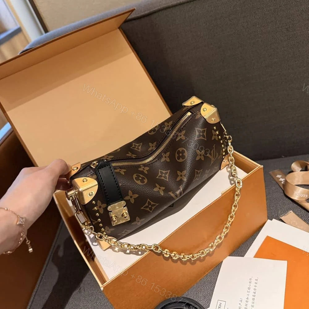 View 2 of Louis Vuitton Slim Trunk Bag Monogram Brown 23Cm M13147