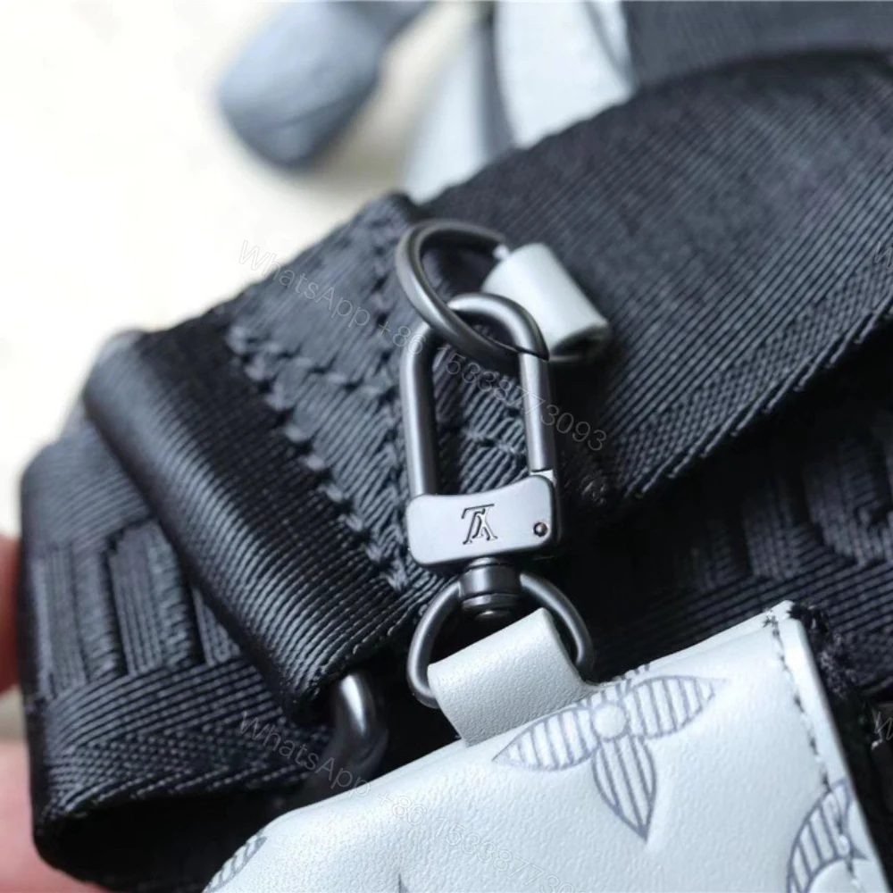 View 8 of Louis Vuitton Duo Messenger Monogram Shadow Anthracite Gray 26Cm LV M46104
