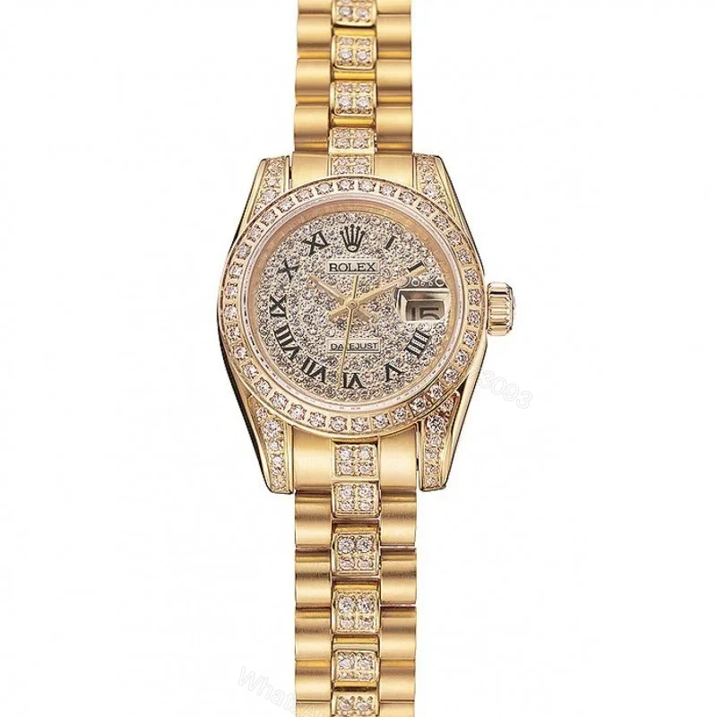 View 2 of Superclone Rolex Datejust Gold Dial 1453955 21 mm