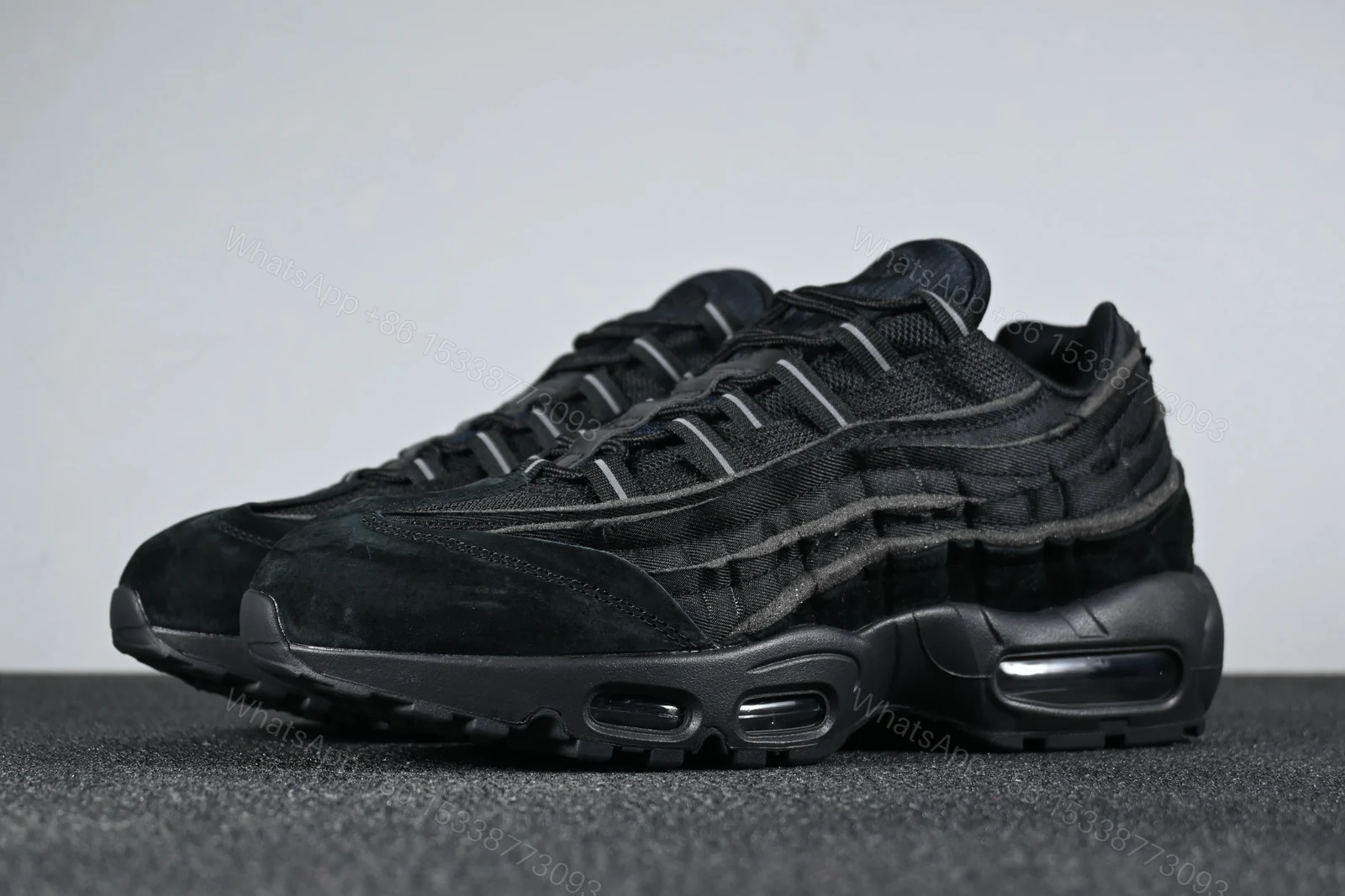 View 3 of Nike Air Max 95 Comme des Garcons Black