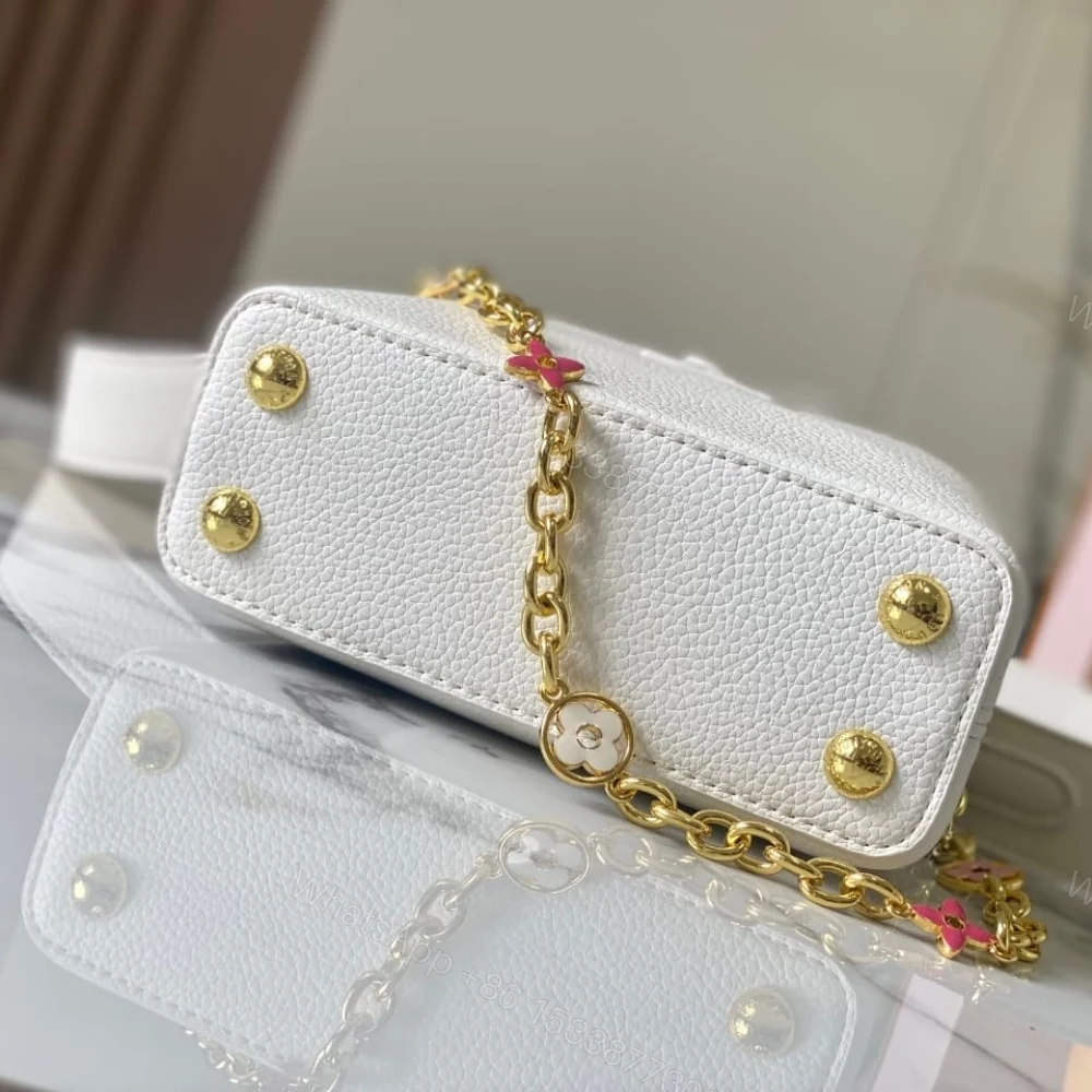 View 5 of Louis Vuitton Capucines Mini White 21Cm M23718