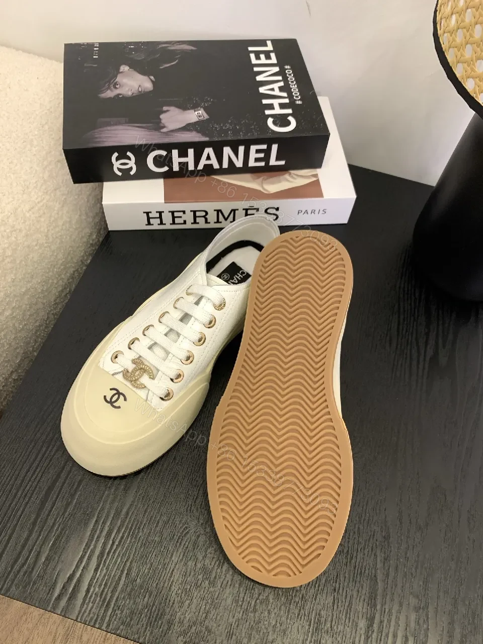 View 6 of Cream-White Leather Sneakers: Subtle Opulence, Everyday Luxury