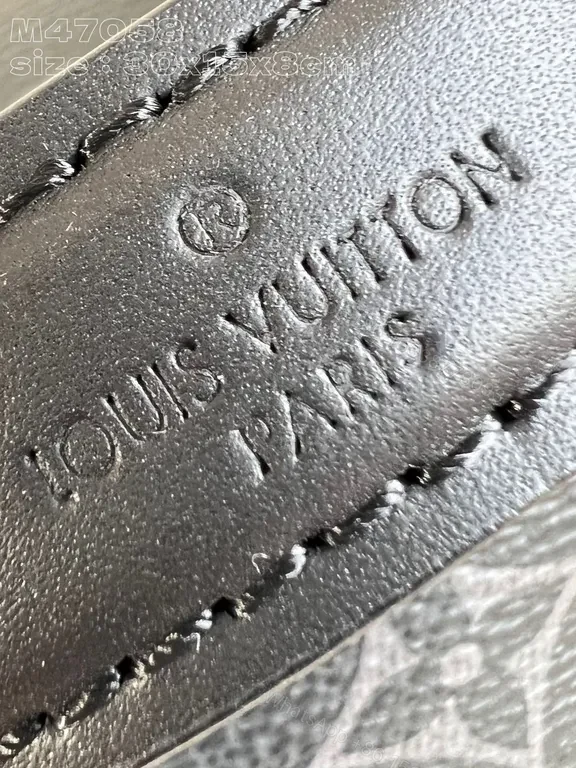 View 2 of Black Monogram Tote Bag with Zipper, Adjustable Strap, Louis Vuitton-inspired style