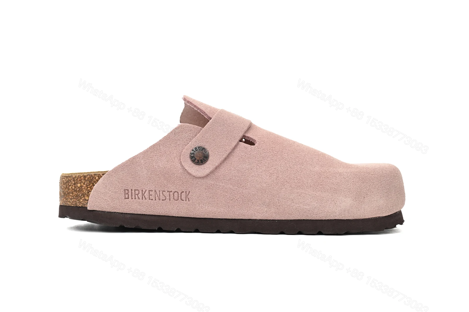 View 3 of Birkenstock Boston Suede Leather Light Rose 1026171