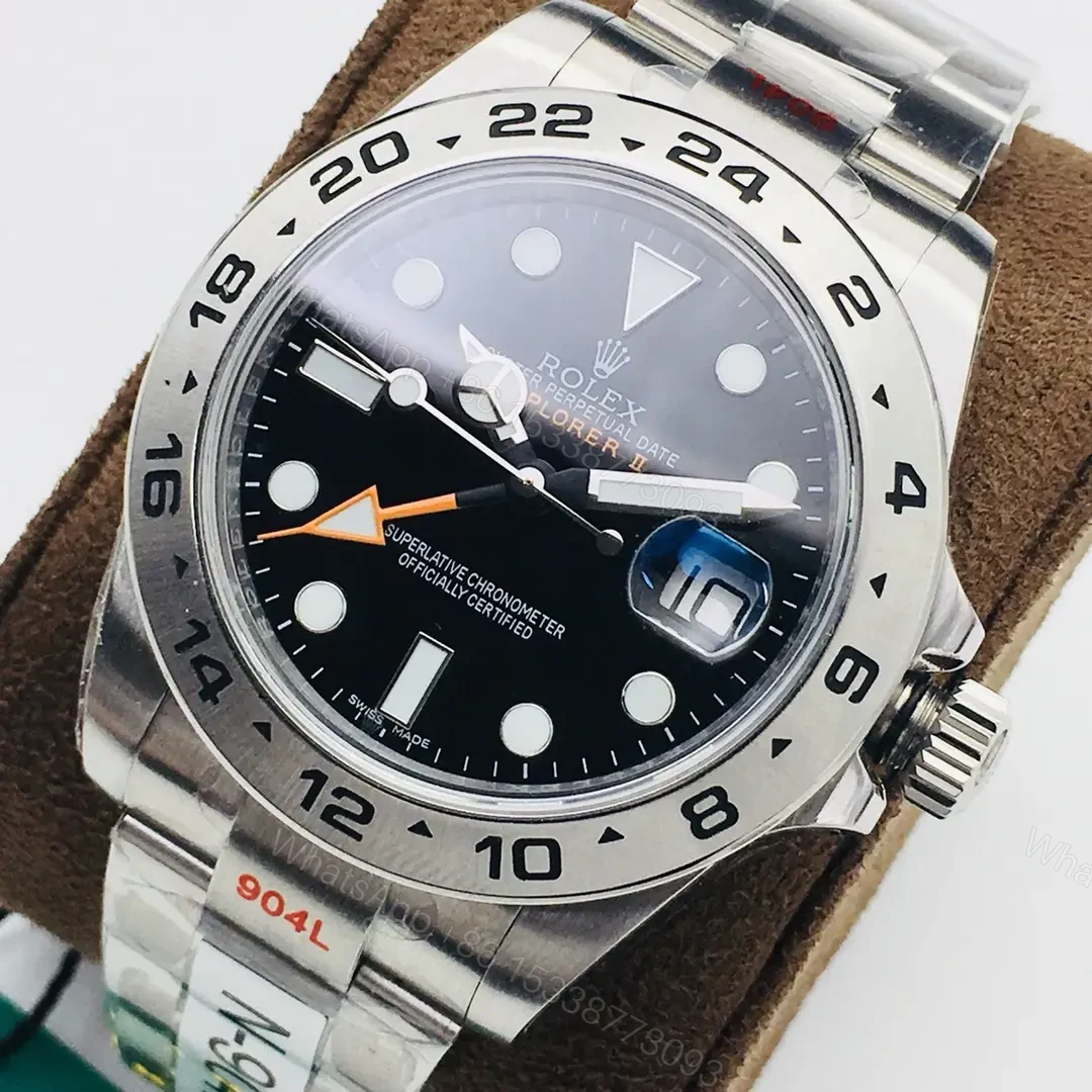 View 3 of Fake Rolex Explorer II Black GMT Best Oyster Bracelet 42MM 226570-0002