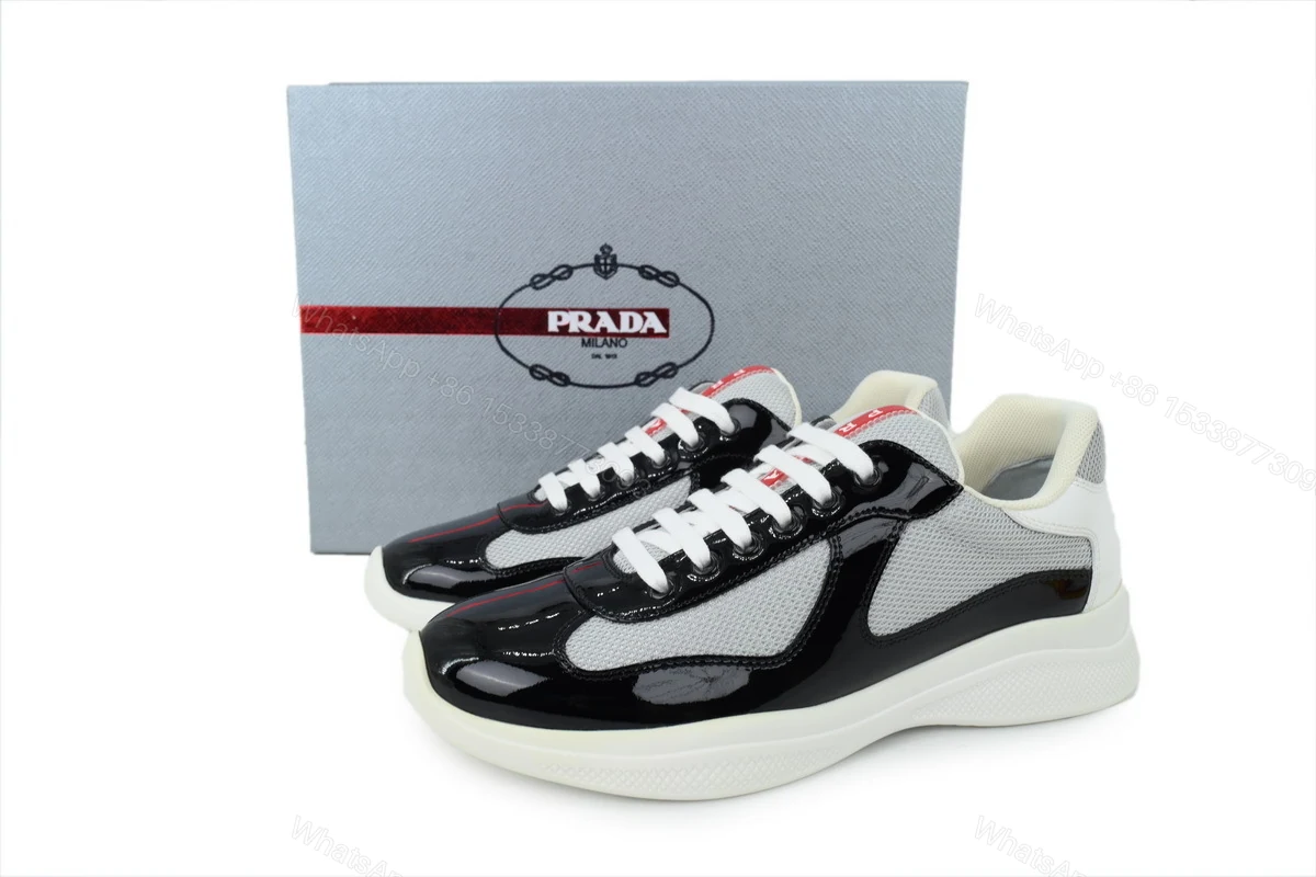 View 5 of Prada Sneakers Black Gray