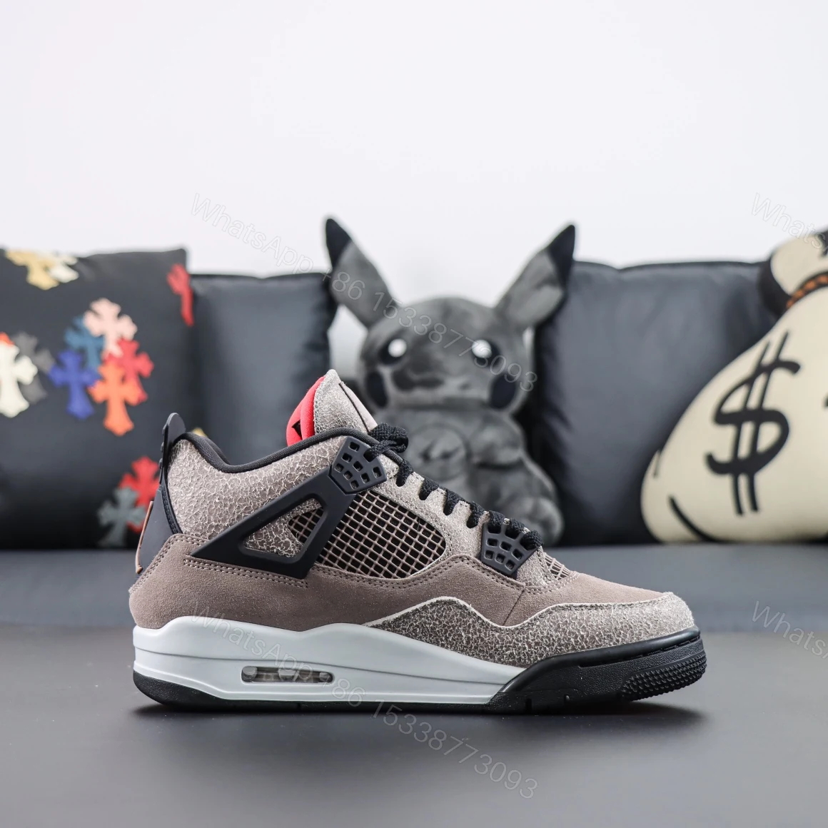 View 2 of Air Jordan 4 Retro Taupe Haze Reps