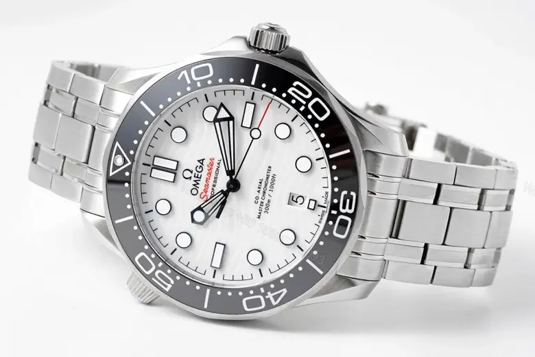 View 7 of Omega Seamaster 300M White Dial Ceramic Bezel Stainless Steel Watch
