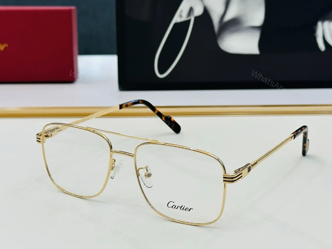 View 4 of Black Metal Slim-Profile Eyewear: All-Day Comfort, Cartier-Inspired