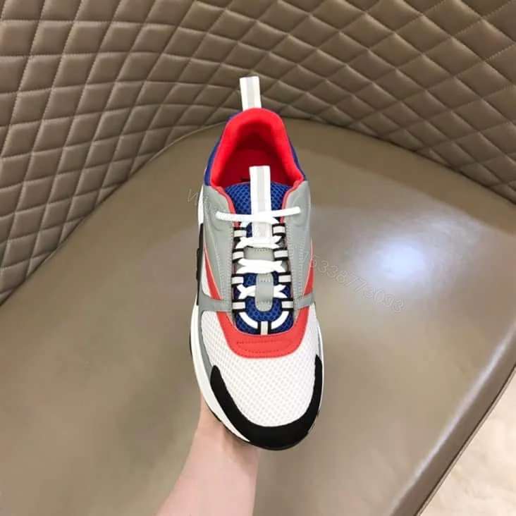 View 3 of B22 SNEAKER TECHNICAL MESH WITH AND CALFSKIN – CD96