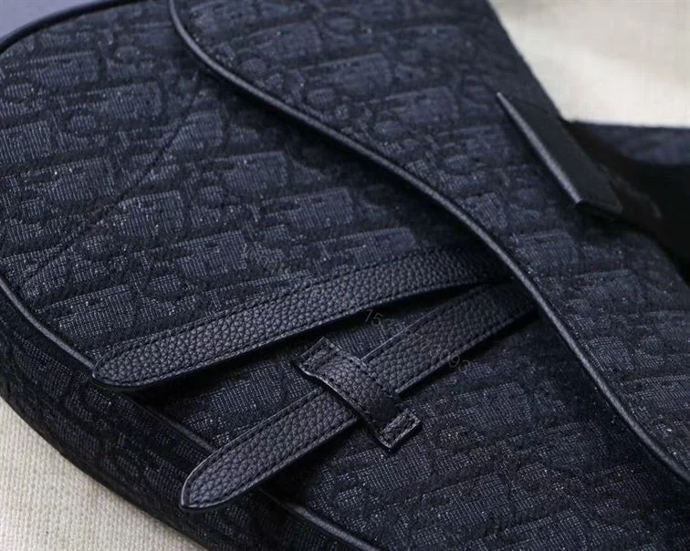 View 3 of SADDLE BAG BLACK DIOR OBLIQUE JACQUARD – DR06