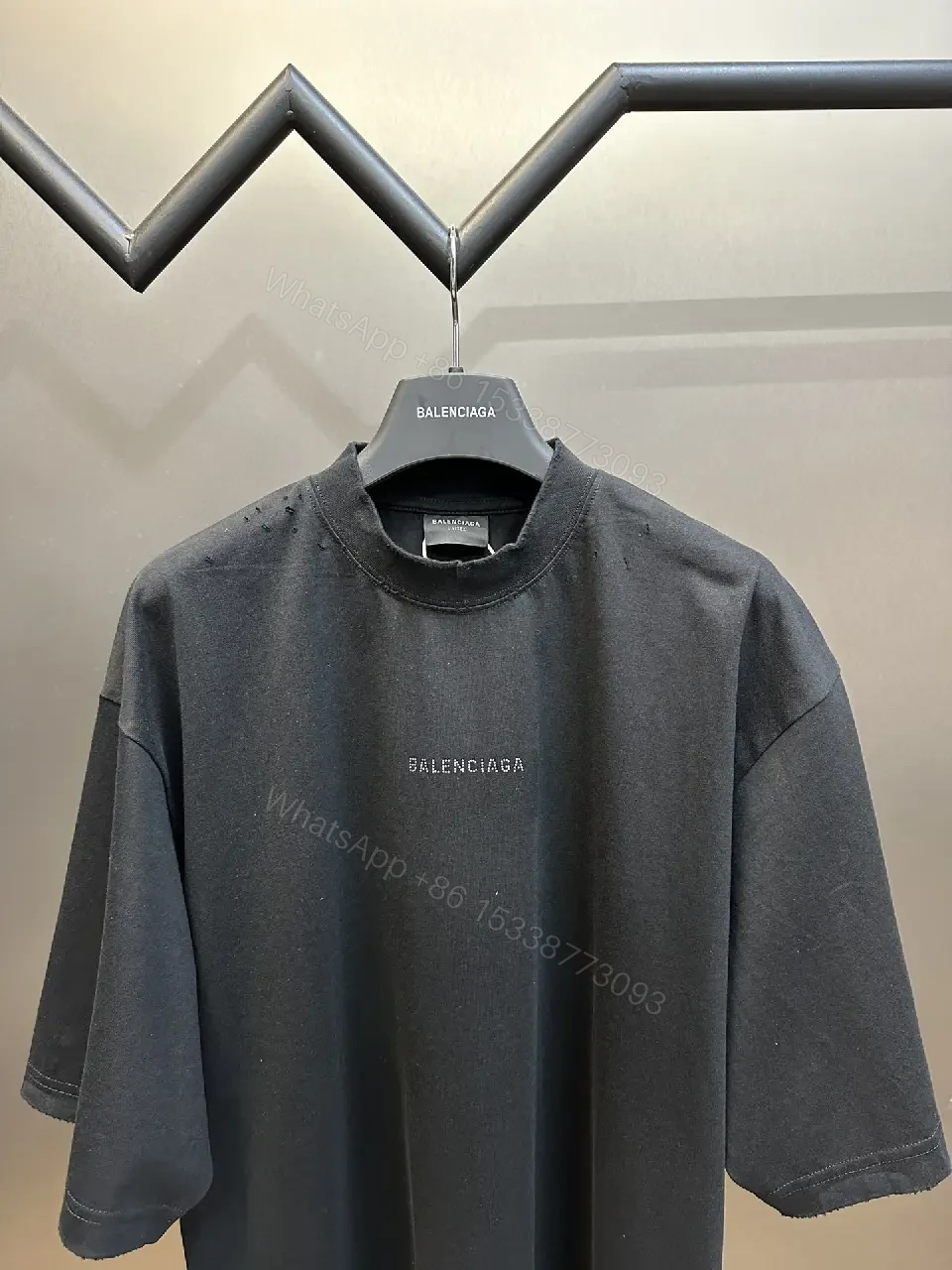View 5 of Oversized Black Tee: Premium Cotton, Minimalist, Relaxed Fit