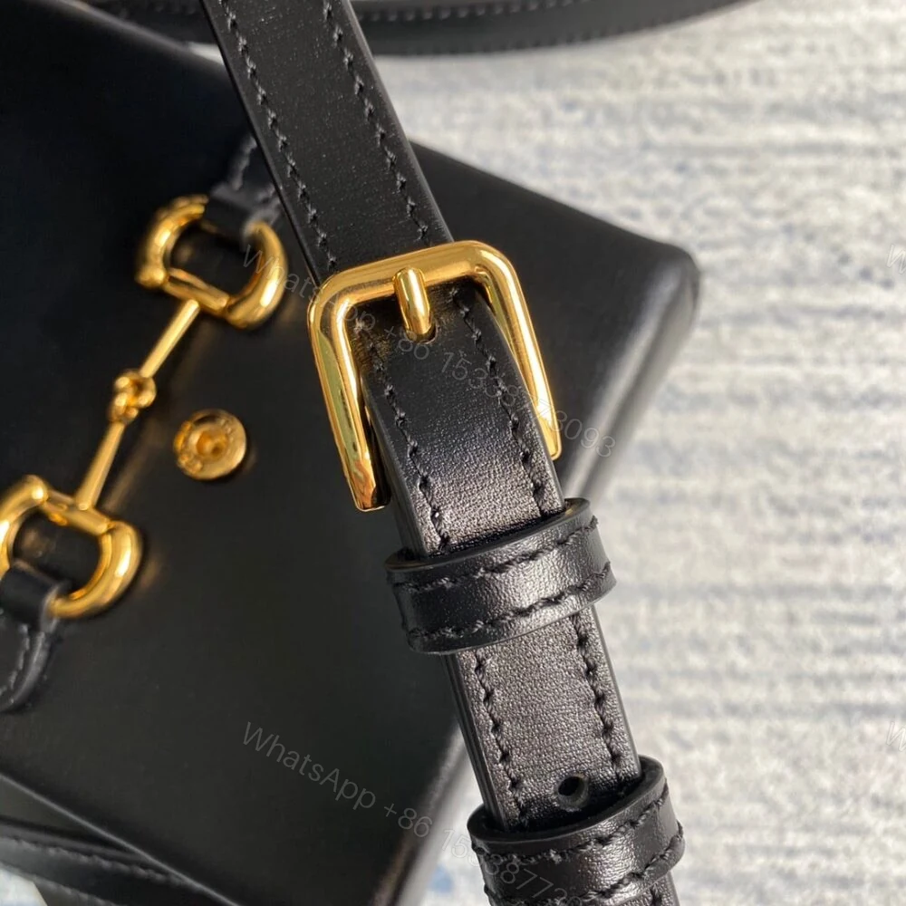 View 6 of Gucci Horsebit 1955 Mini Bag Black 17Cm 625615 0YK0G 1000