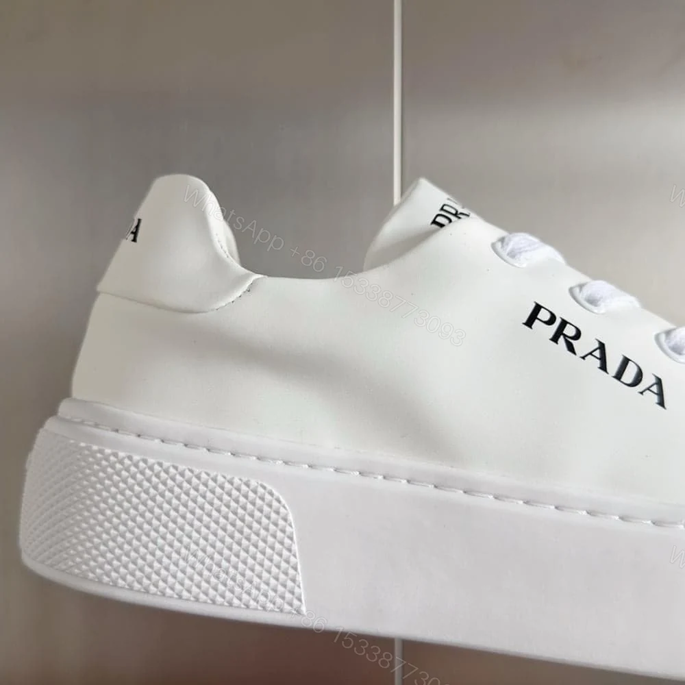View 8 of PRADA MACRO RE-NYLON AND BRUSHED LEATHER SNEAKERS – PRD064