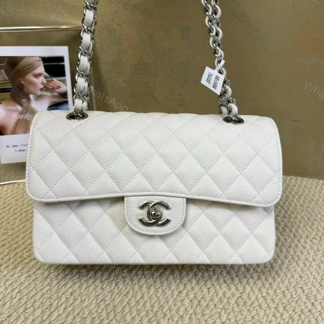 Chanel classic flap white small — view 1