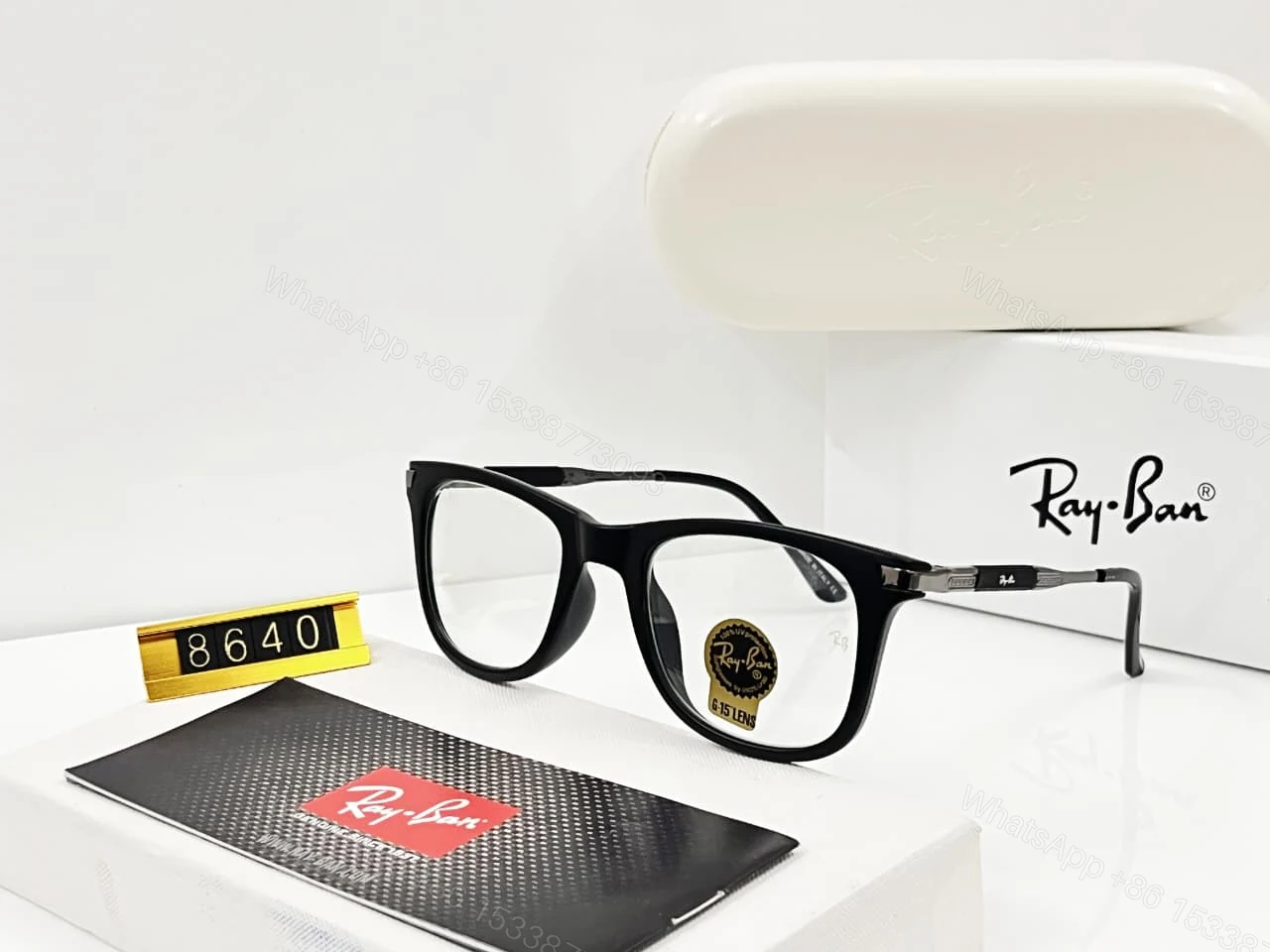 View 4 of Ray-Ban Explorer Wayfarer Matte Brown-G15