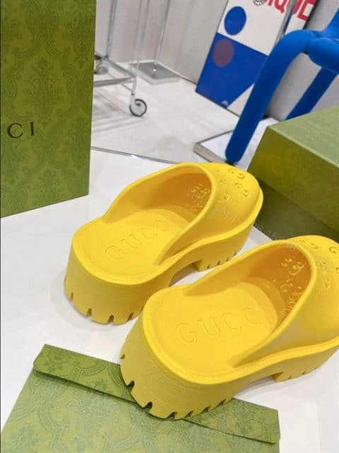 View 7 of GUCCI WONMEN’S PLATFORM PERFORATED G SANDAL – SDG012