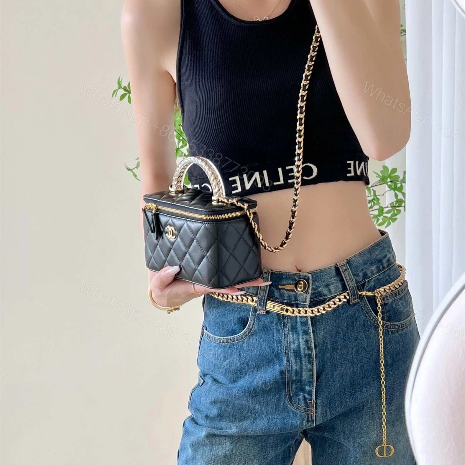 View 17 of 高仿Chanel*24S系列AS3765手柄盒子包黑色色免檢版