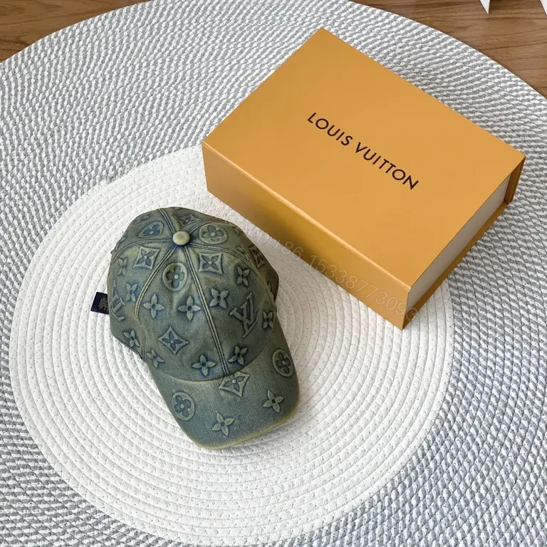 Louis Vuitton Monogram Textured Cap - Luxe, Packable, Adjustable Fit — view 1