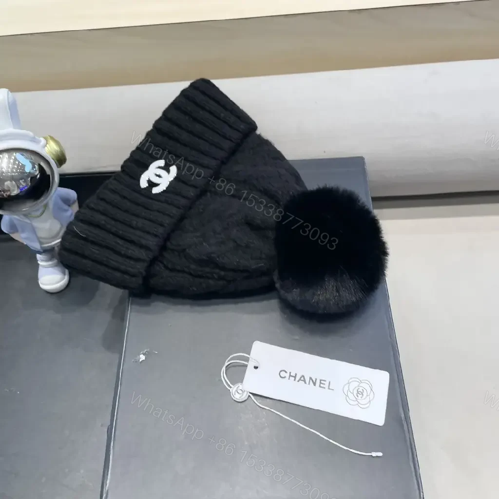 View 5 of Cozy Knit Beanie with Pom — Luxury Everyday Warmth