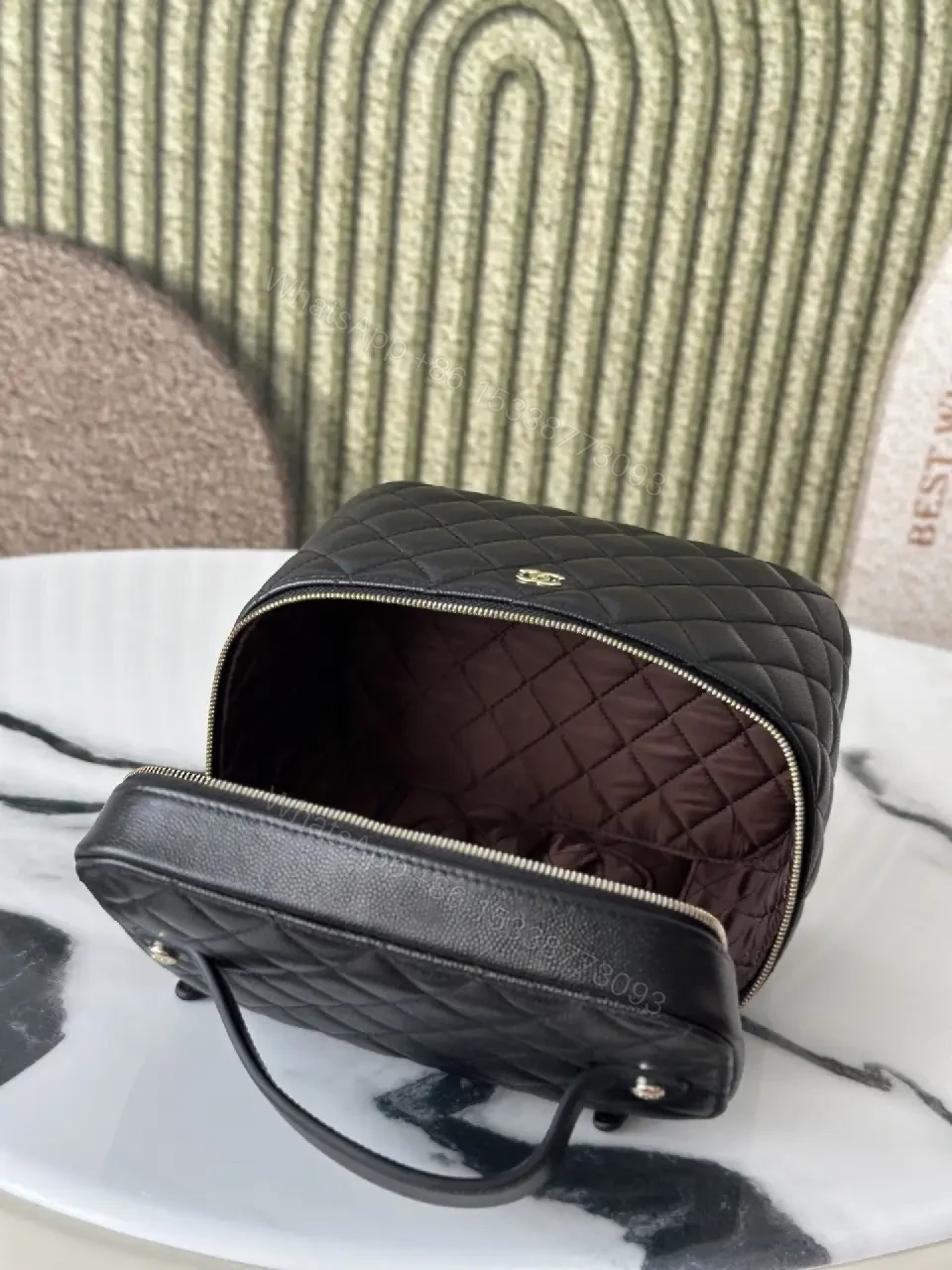 View 9 of Quilted Leather Compact Accessory: Everyday Elevation