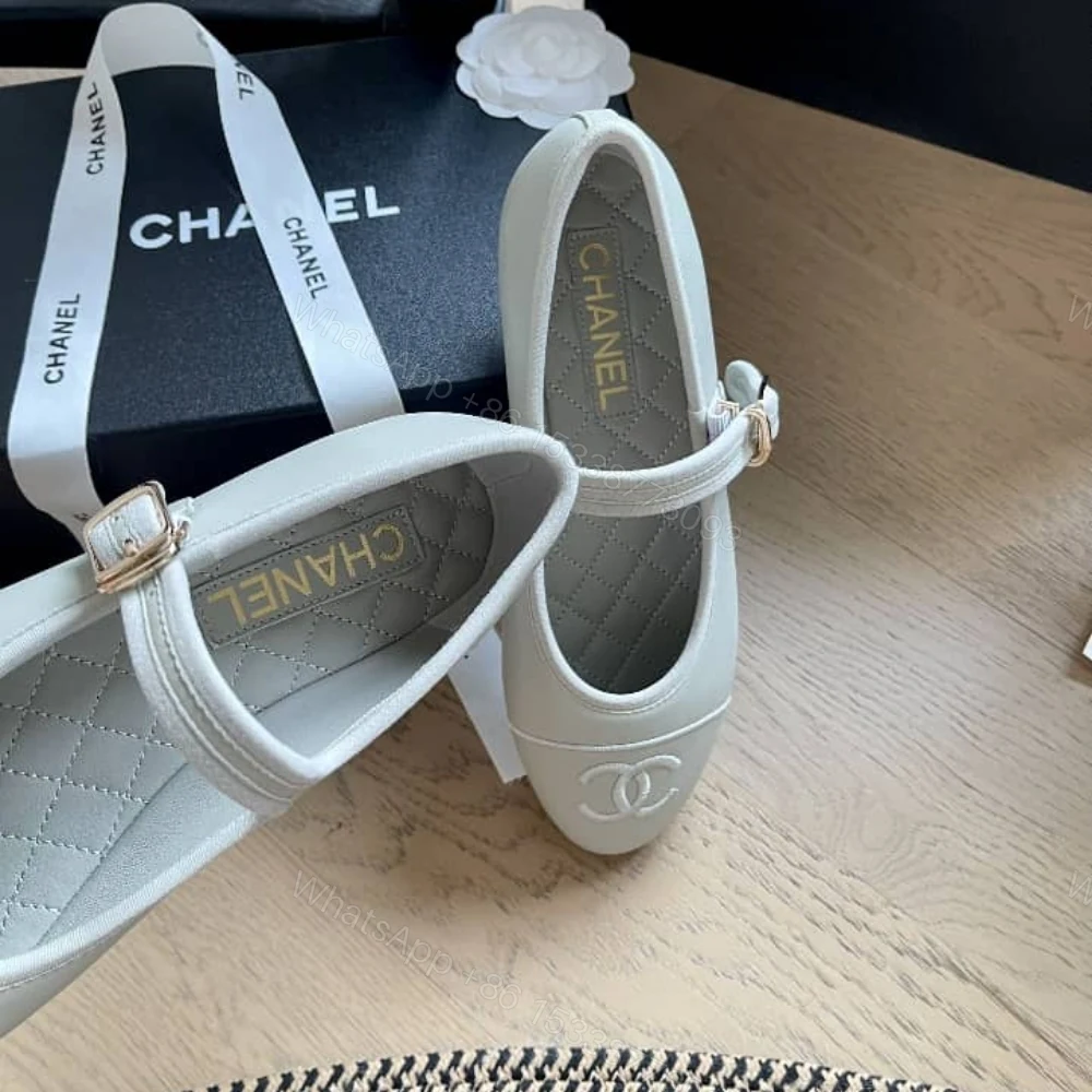 View 5 of Chanel Mary Jane Ballet Flat Pure Light Blue