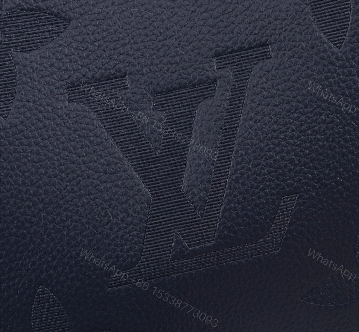 View 5 of Louis Vuitton On The Go Giant Tote Navy Blue