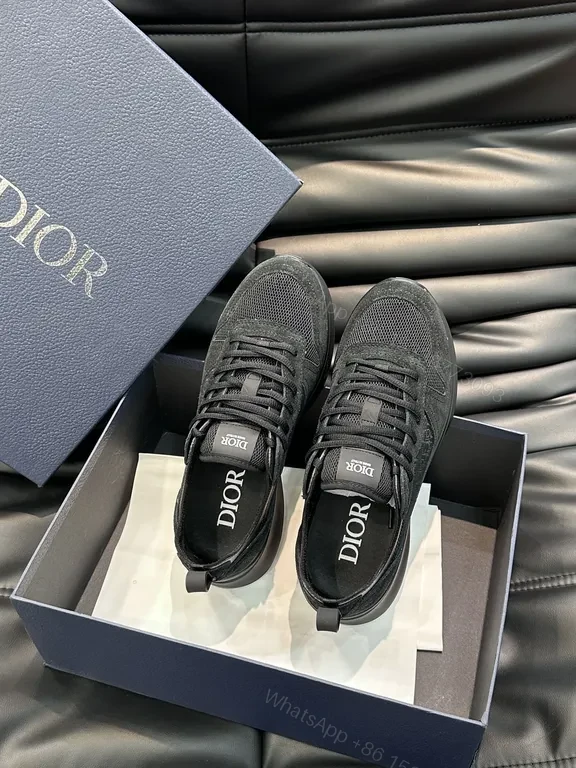 View 6 of Black Suede & Mesh Sneaker: All-Day Comfort, Mono Texture, Designer-Inspired Style