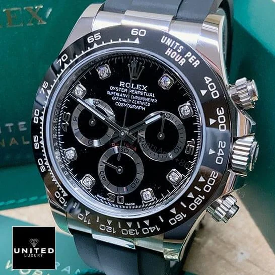View 5 of Rolex Daytona 116519LN Oysterflex Diamond Replica