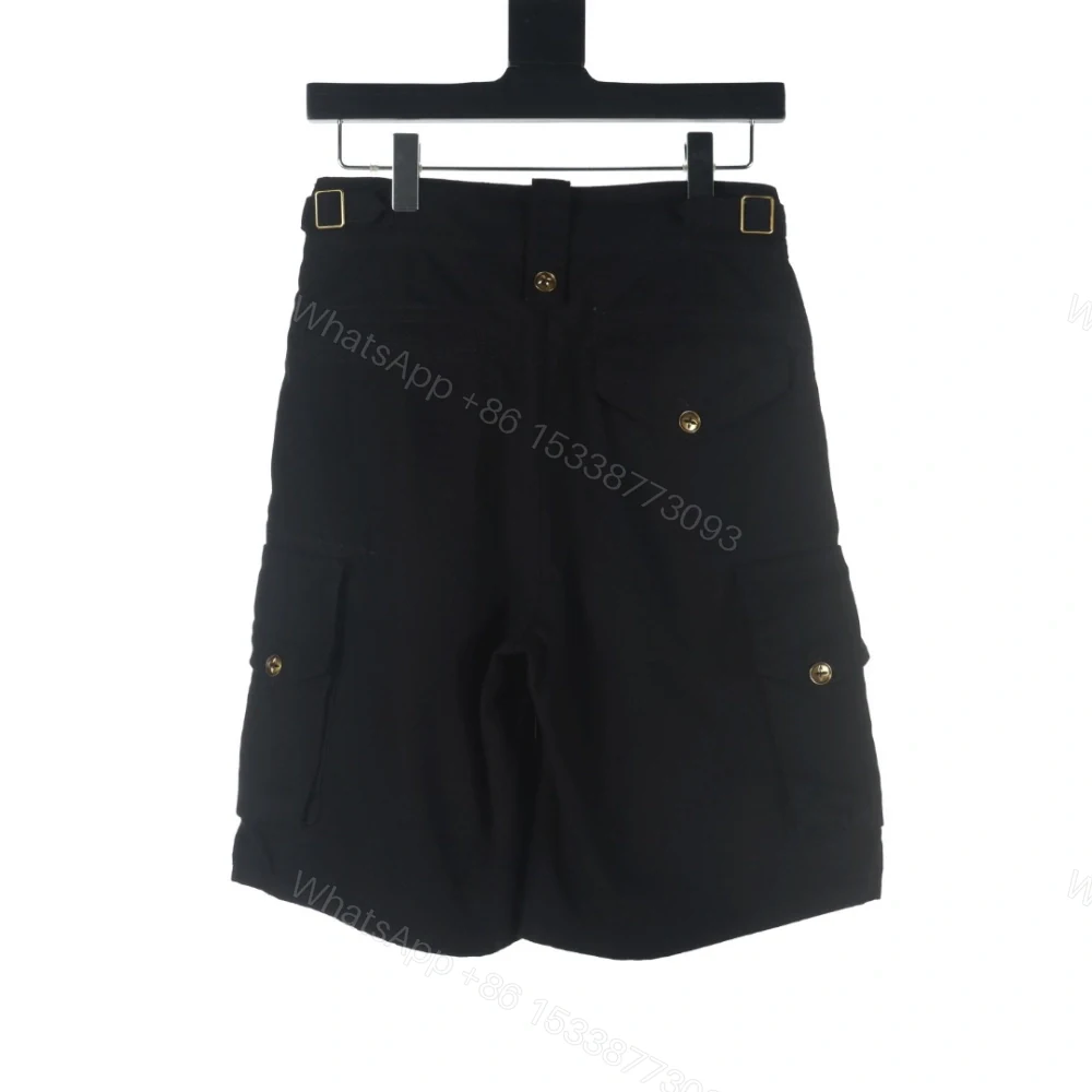 View 2 of 高仿LV*SS24系列1AFR0063金標LOGO工裝褲黑色
