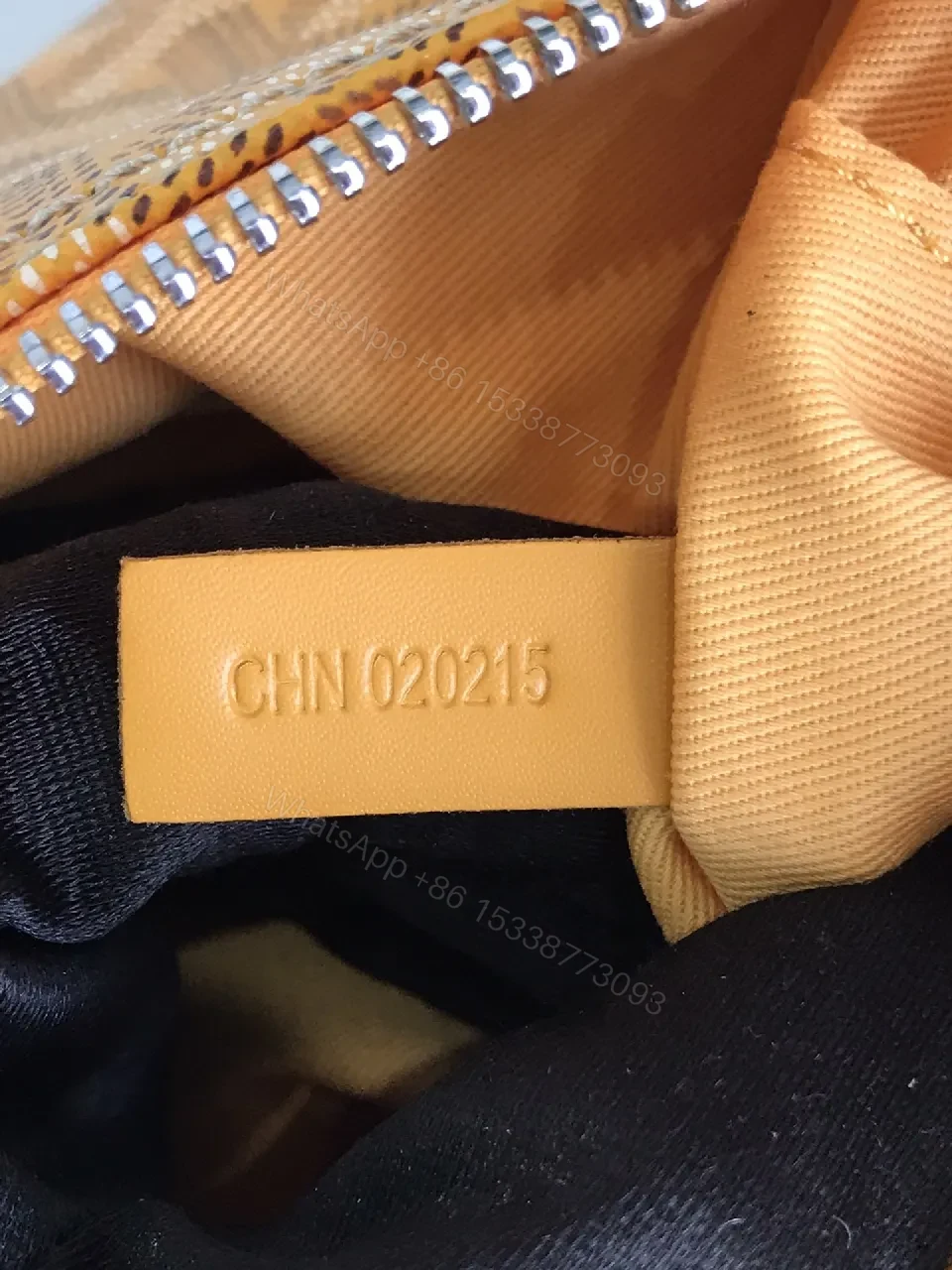 View 3 of Stitched Geometry Crossbody: Tan Canvas, Leather Trim, Luxe Utility