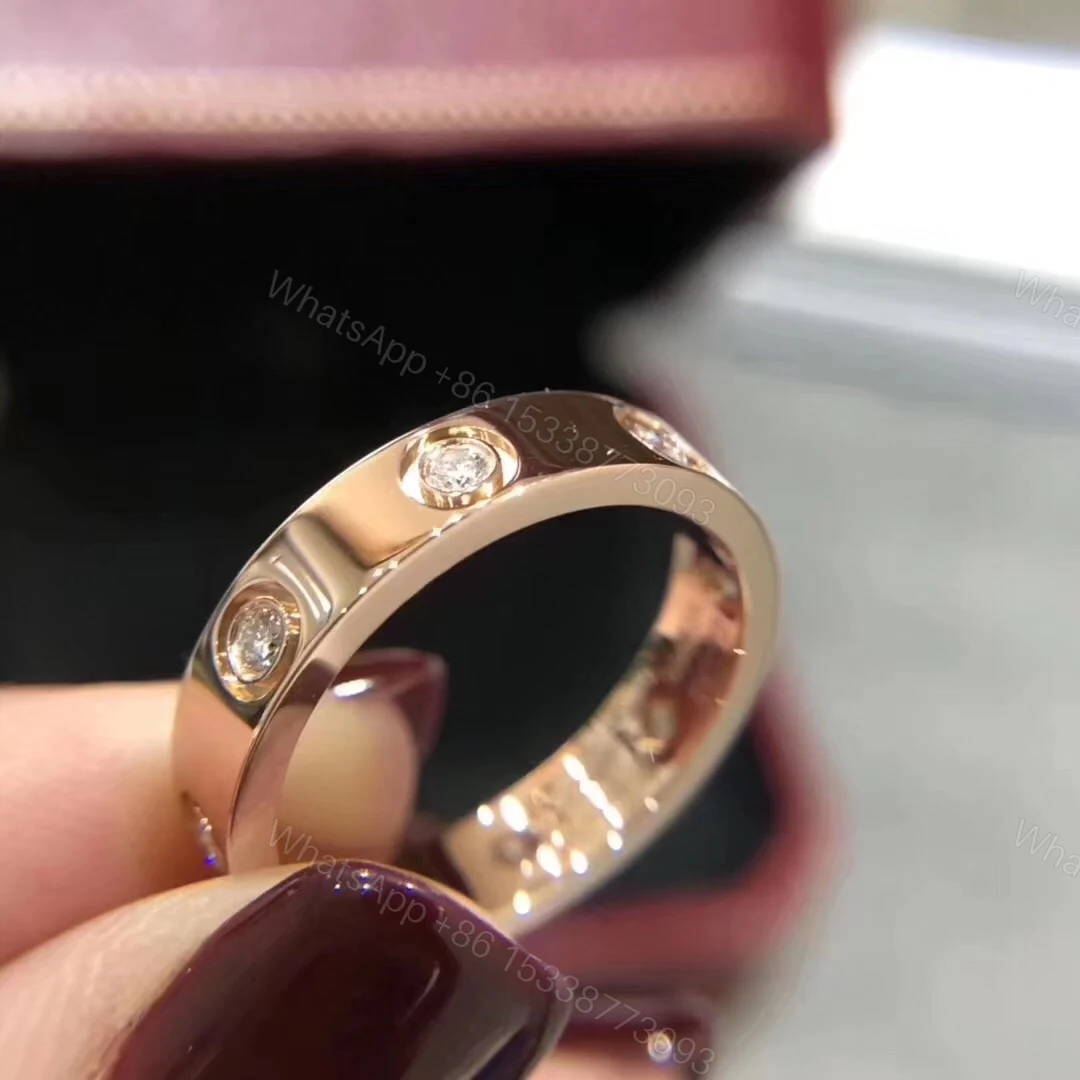 View 4 of Cartier Love Ring, 8 diamonds