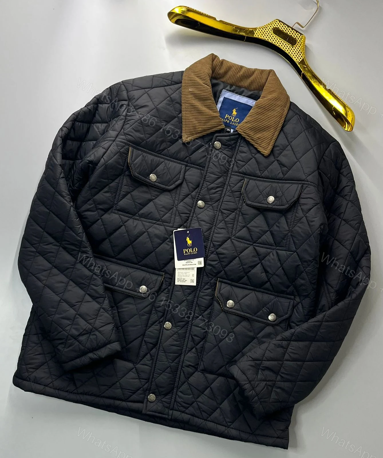 View 3 of First Copy Ralph Lauren Premium Quality Diamond Cut Jacket
