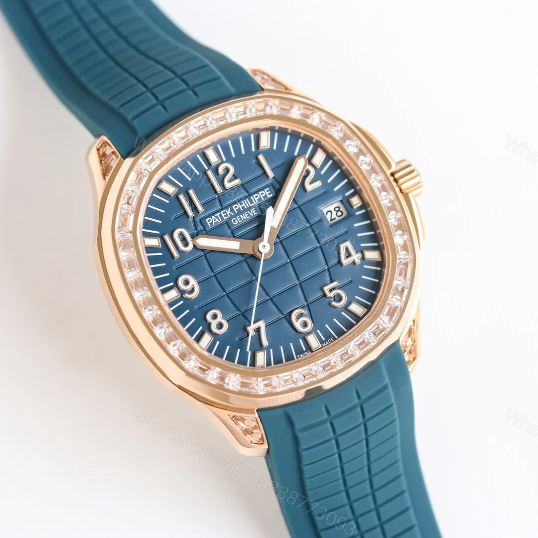 View 2 of Patek Philippe Aquanaut Full Diamond Edition Luxury Mechanical Watch GR-PP-R68-FULL-DIAMOND-388