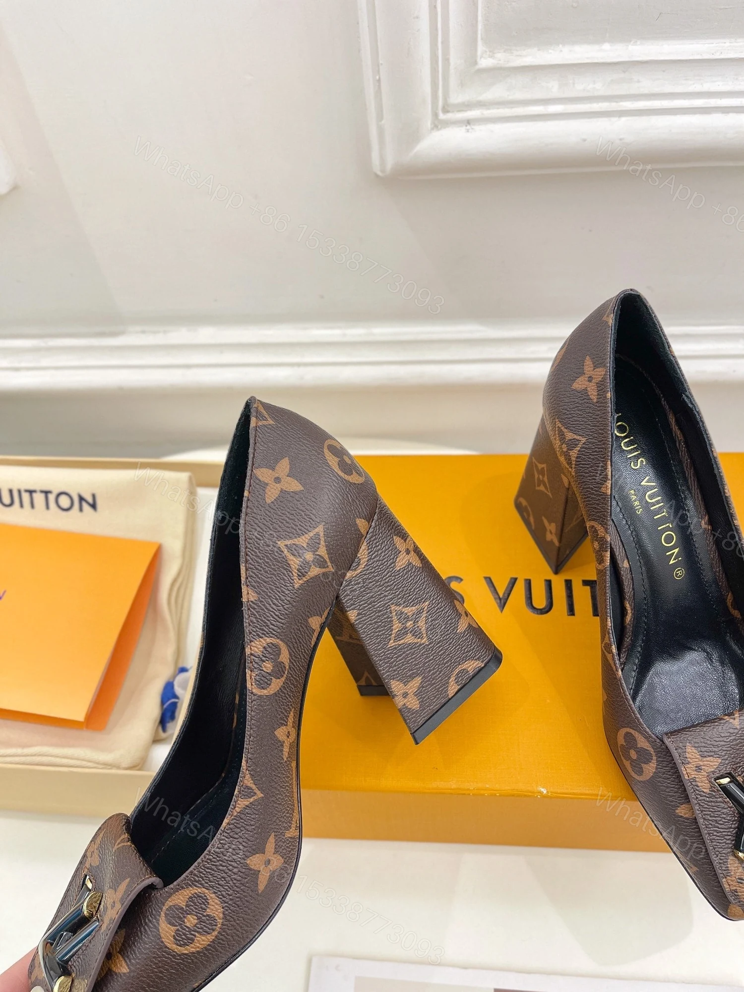 View 2 of Designer LV High Heel Shoes 011