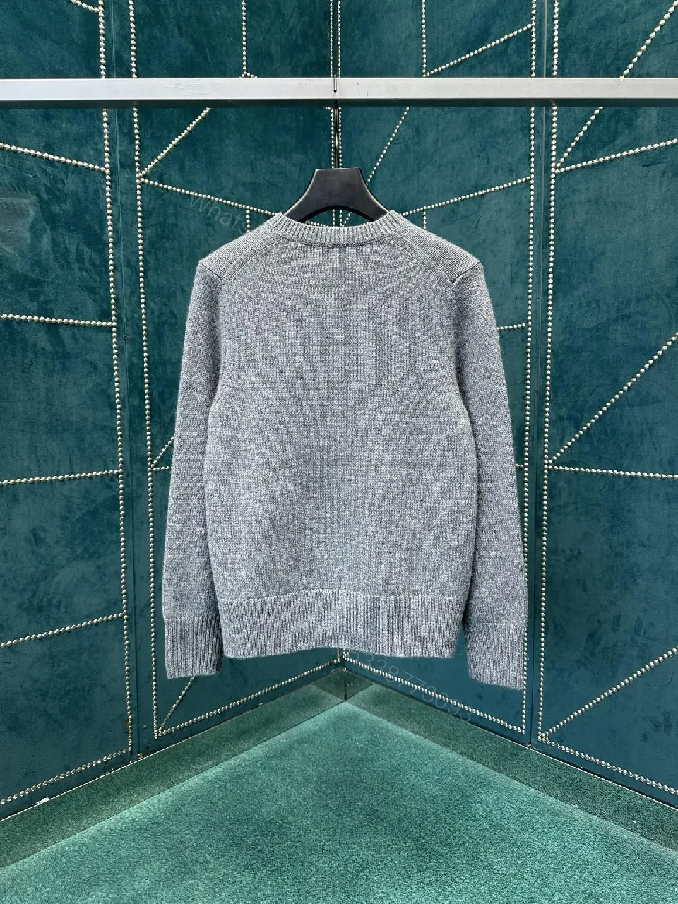 View 5 of Grey Knit Sweatshirt: Modern Texture, Elevated Comfort