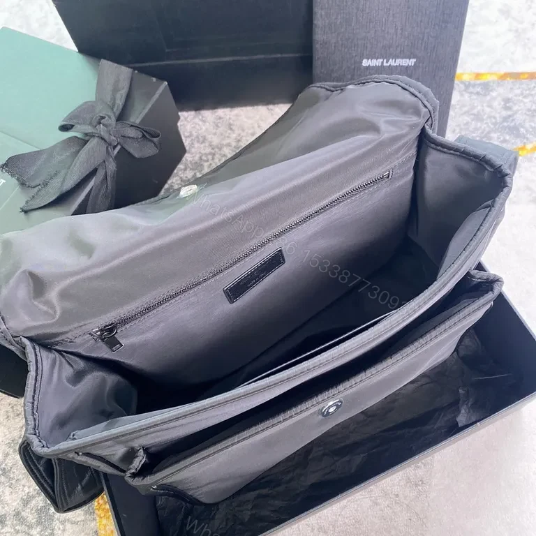 View 2 of Dark Minimalist Louis-Style Messenger: Everyday Luxury Bag