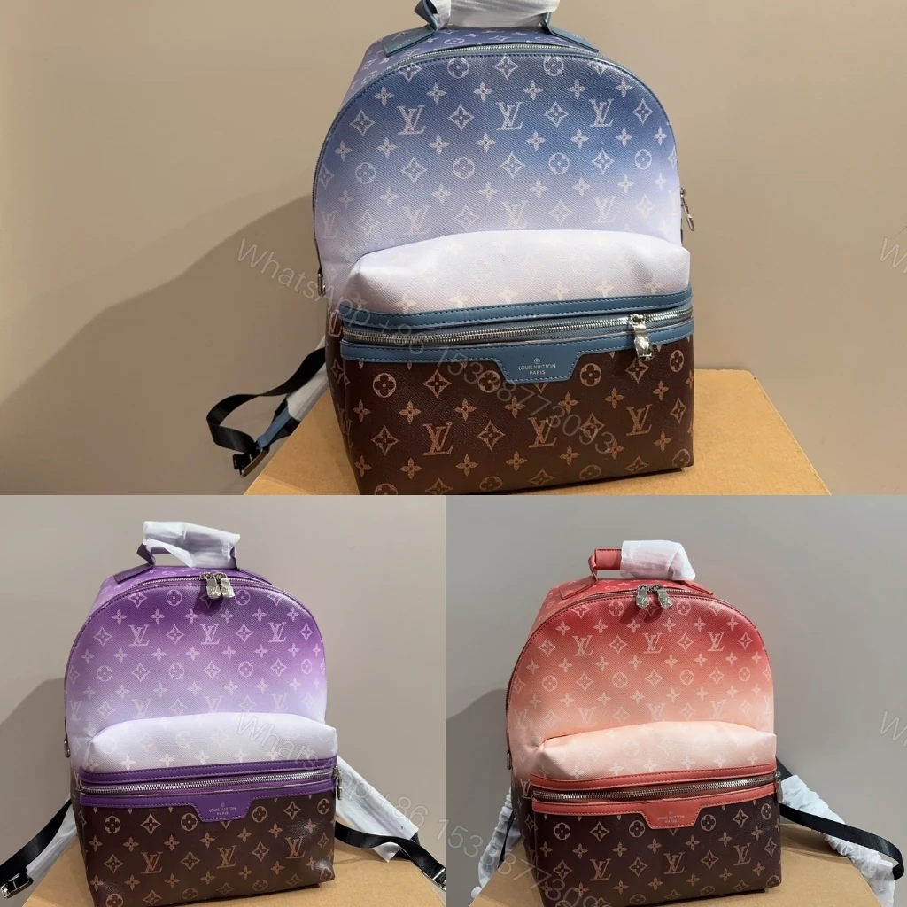 View 9 of Louis Vuitton Discovery Backpack PM Monogram Pigment Blue 38cm M28025