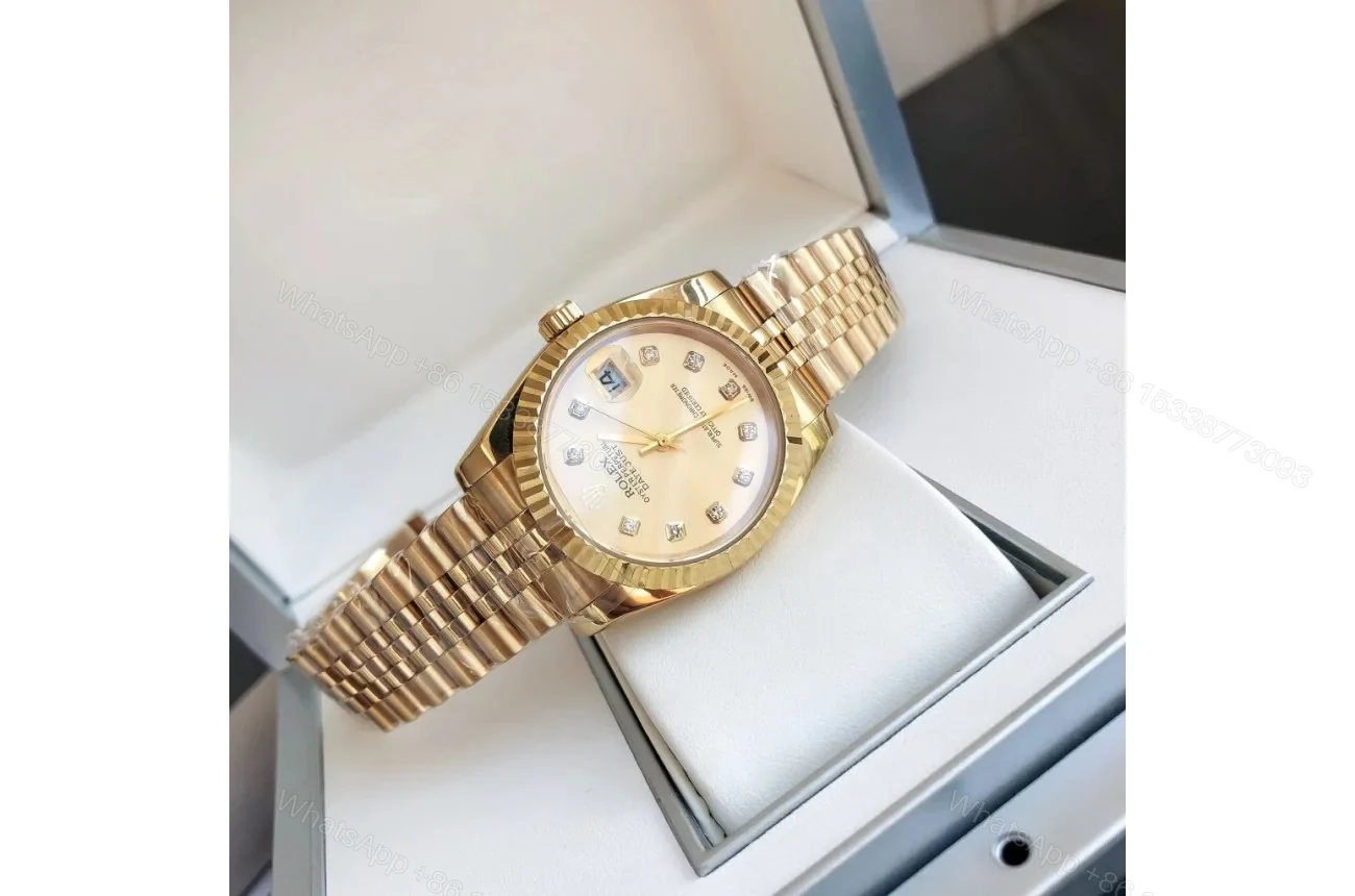 View 5 of Replica Rolex Datejust RG/RG Jub Gold/Dial 36/28 mm