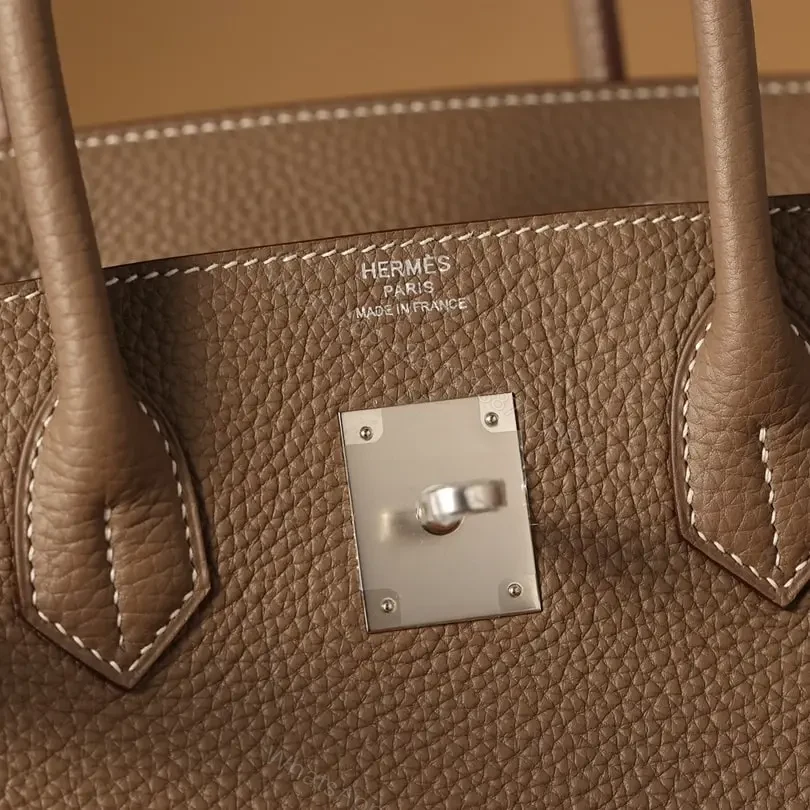 View 12 of 高仿Hermes*Birkin30大象灰銀扣免檢版