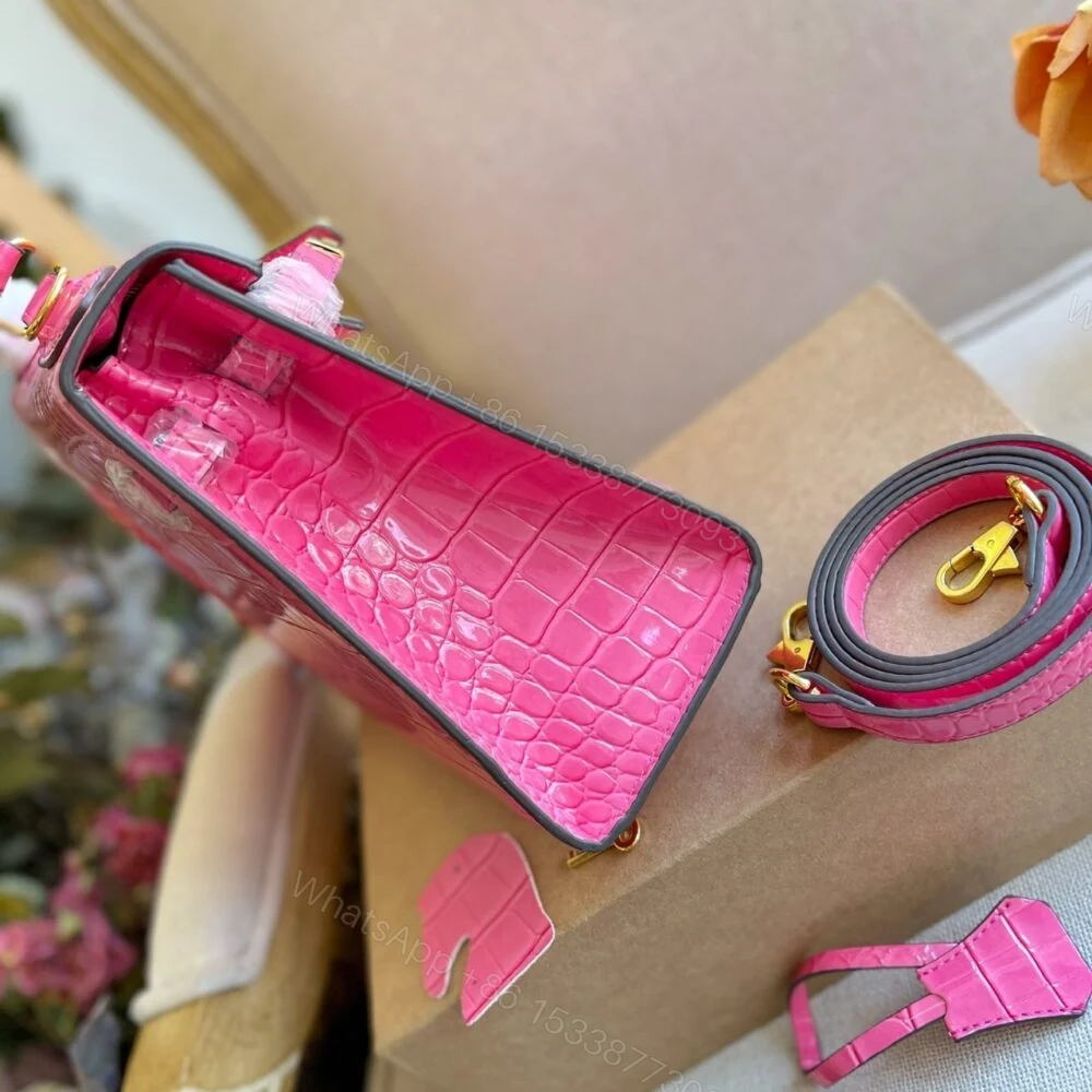 View 5 of Hermès Kelly 25 Alligator Pink 25Cm
