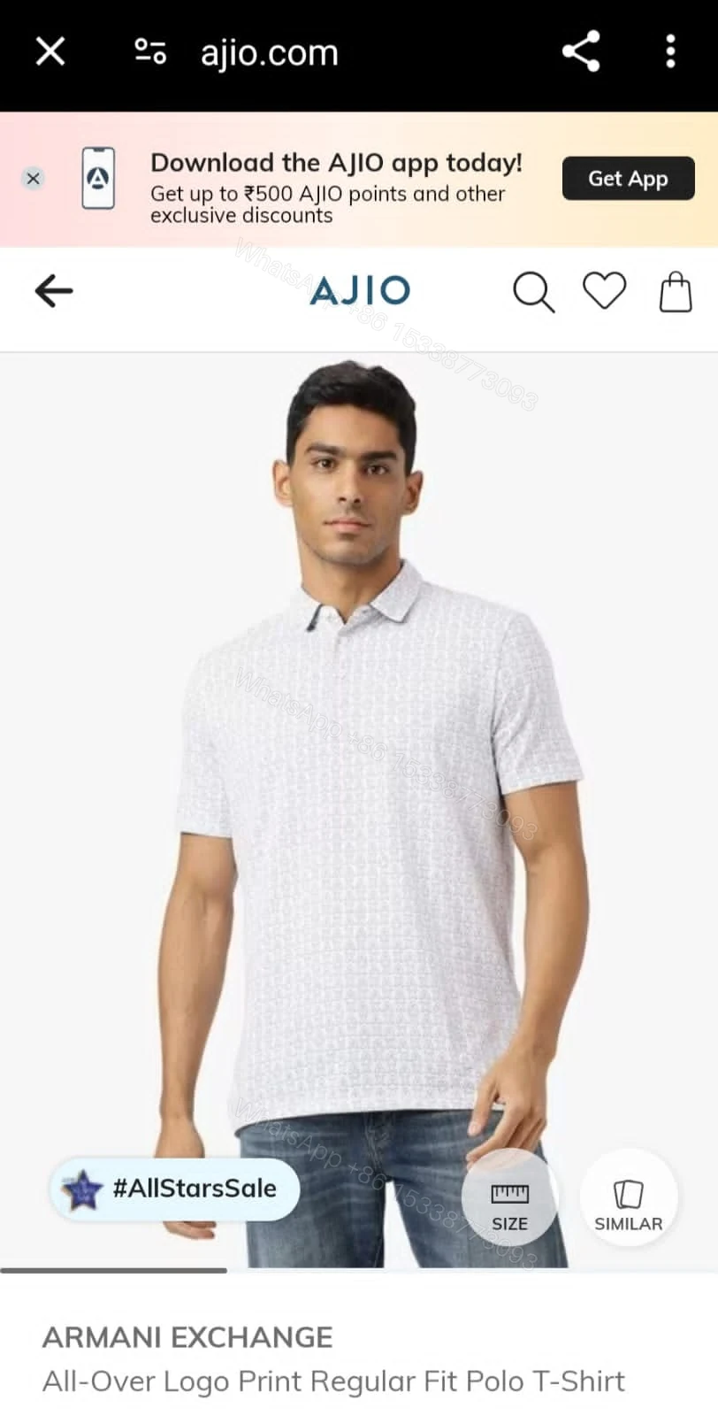 View 7 of FIRST COPY ARMANI IMPORTED SUMMER POLO T-SHIRT