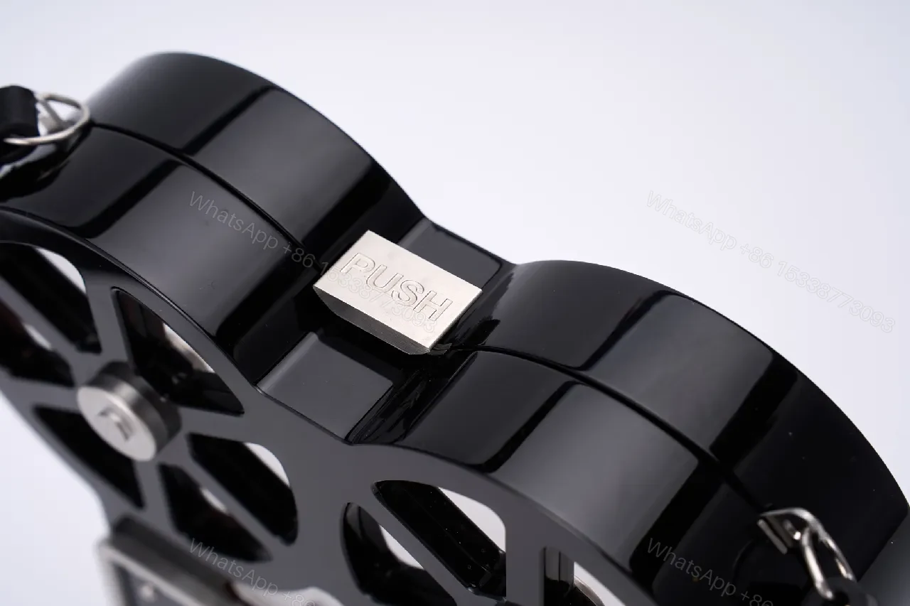 View 4 of Compact Reel-Clutch: Lux Gloss Hardware with Architectural Silhouette