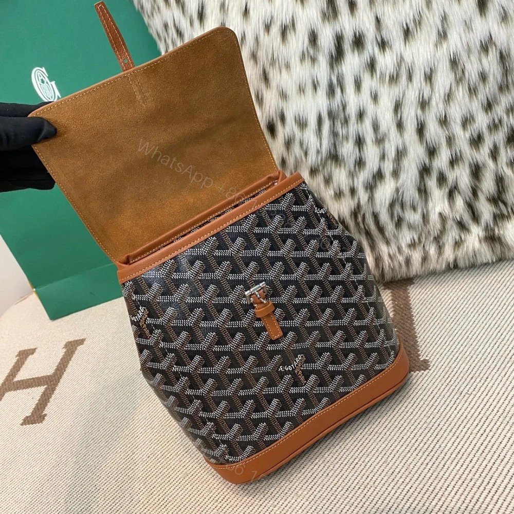 View 5 of 高仿Goyard*ALPIN2經典老花滿印雙肩包棕色免檢版