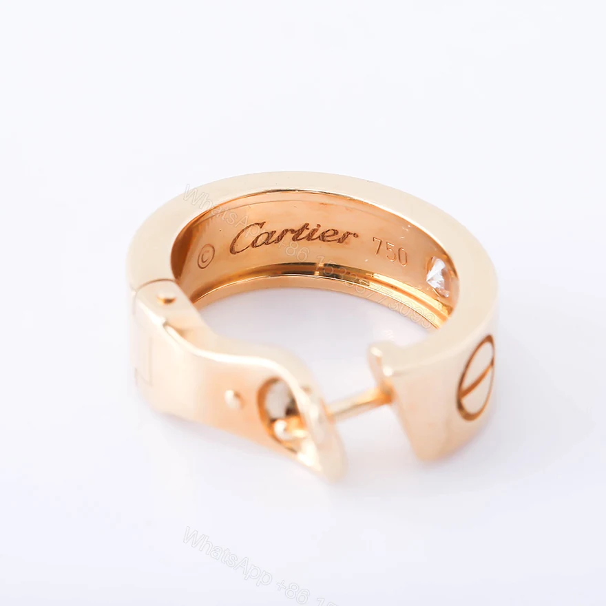 View 7 of Cartier Love Earrings, Diamonds