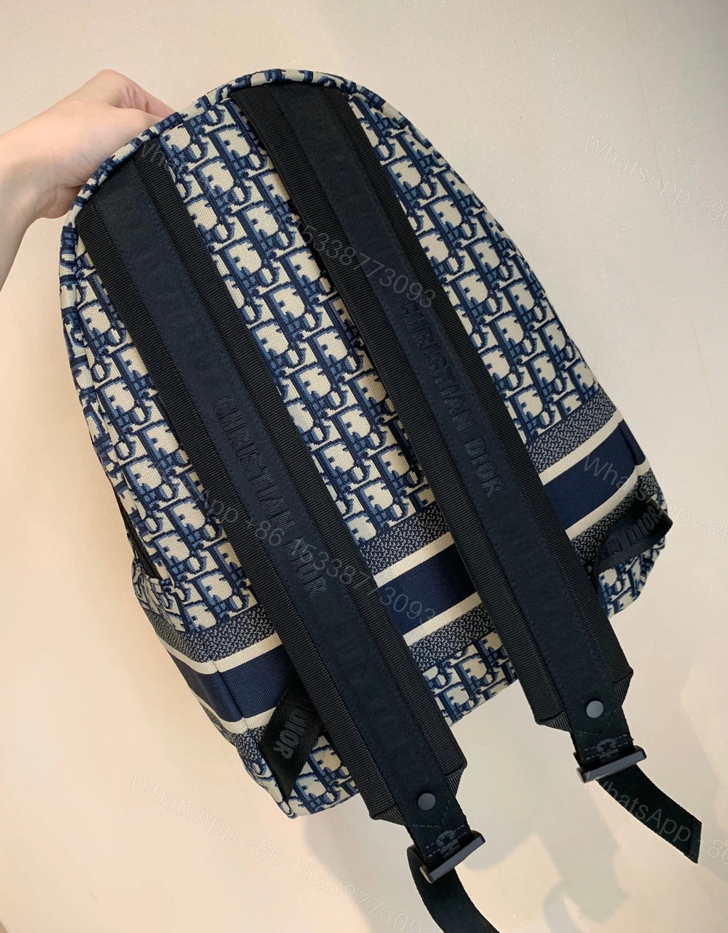 View 9 of Christian Dior Super Backpack Canvas Embroidered Pattern 42x33x15cm