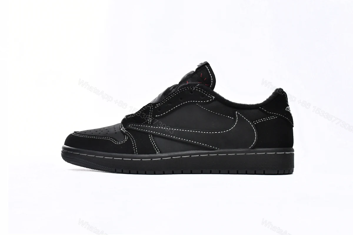 View 10 of Travis Scott x Air Jordan 1 Low OG SP Black Phantom DM7866-001(Top version)