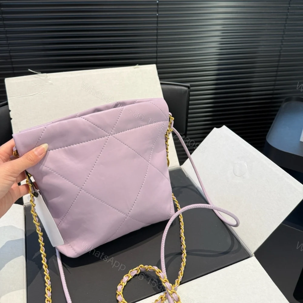 View 8 of Chanel 22 Mini Handbag Purple 23Cm