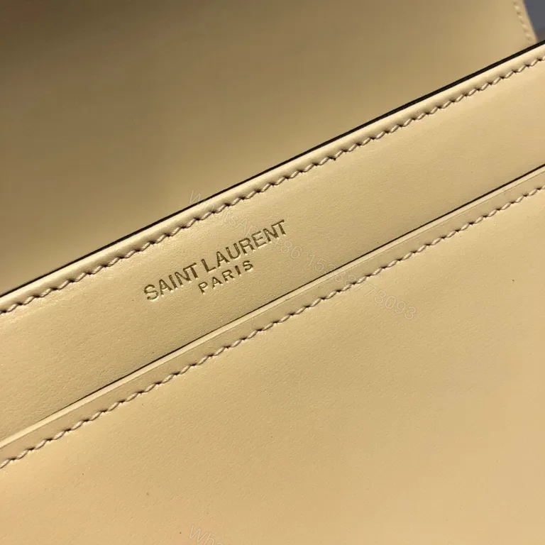 View 7 of Refined Leather Crossbody: Y-Accent Designer-Inspired Bag