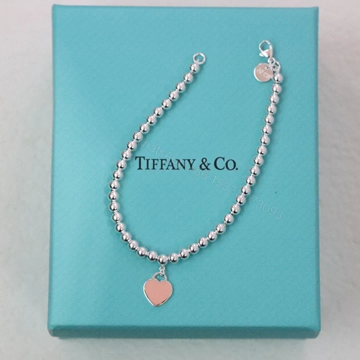 View 2 of 高仿Tiffany&CO蒂芙尼Return系列GRP06688愛心粉色手鏈
